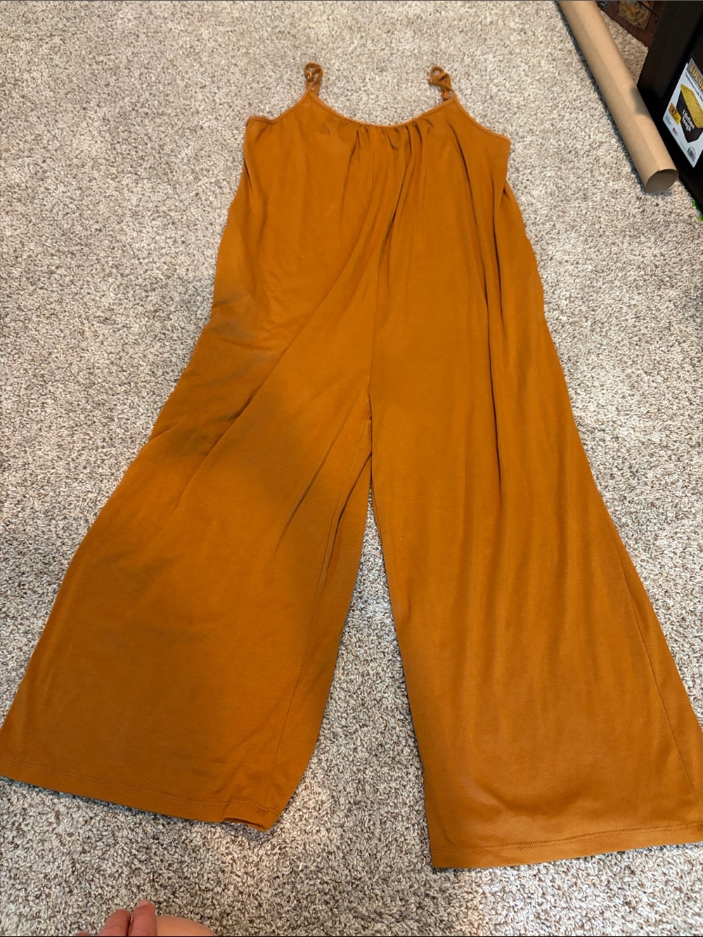 Unbranded Wide-Leg Jumpsuit in Rust